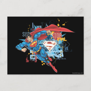 Superman - Stop Evil Vykort