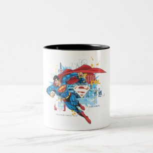 Superman - stoppa ondskan Två-Tonad mugg