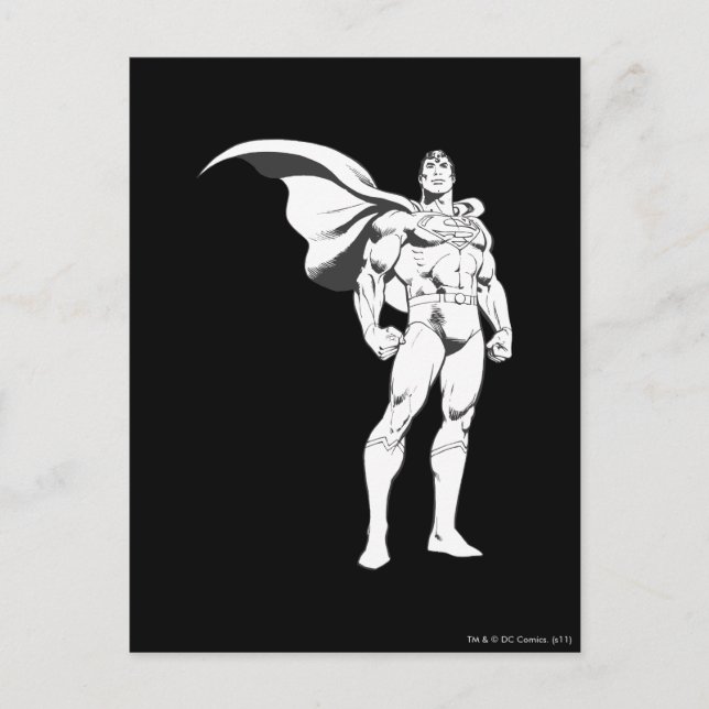 Superman Strejka a Pose Vykort (Framsida)