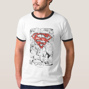 Superman Styliserad  Logotyp av sammanlänkad Teckn Tröja