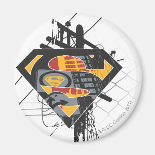 Superman Styliserad Logotyp för elnätet Magnet