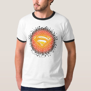 Superman Styliserad  Logotyp för krackning Tee Shirt