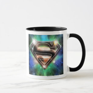 Superman Styliserad Shiny Burst-Logotyp Mugg