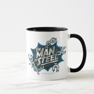 Superman Styliserad Stålets Logotyp Stänk Mugg