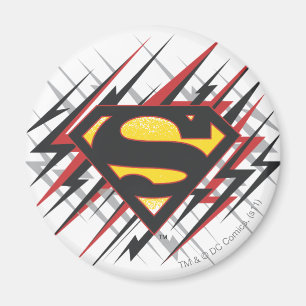 Superman Styliserad Svarta och röda Strejkor, Lo Magnet