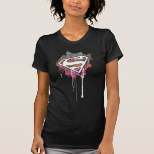 Superman Styliserad  Twisted Oskuld Logotyp Tee Shirt