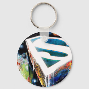 Superman Styliserad Urban Graffiti-Logotyp Nyckelring