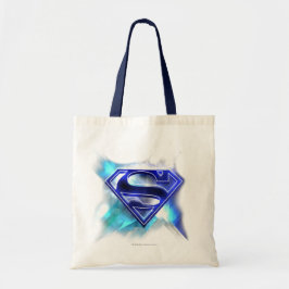 Superman Stylized | Blå vit kristallLogotyp Tygkasse