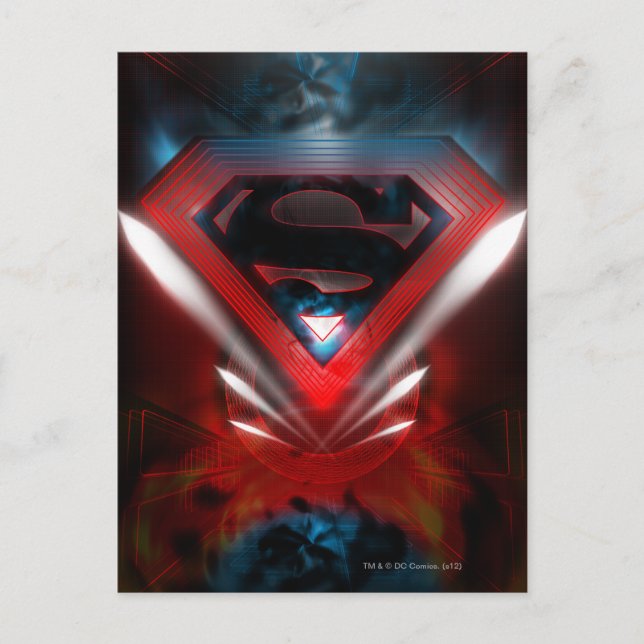 Superman Stylized | Logotyp av Futuristiska Vykort (Framsida)
