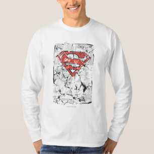 Superman Stylized Logotyp av Tecknad i bulk T Shirt