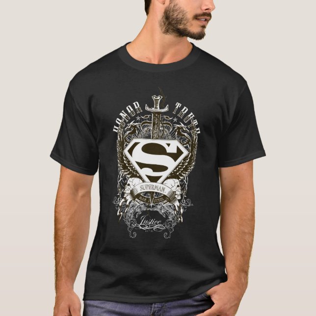Superman Stylized | Logotyp för heder, sanning och Tröja (Framsida)