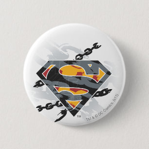 Superman Stylized   Logotyp för kedjor Knapp