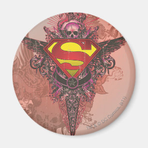 Superman Stylized Logotyp för rensningsdesign Magnet