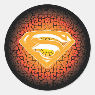 Superman Stylized Logotyp för säcksäck Runt Klistermärke