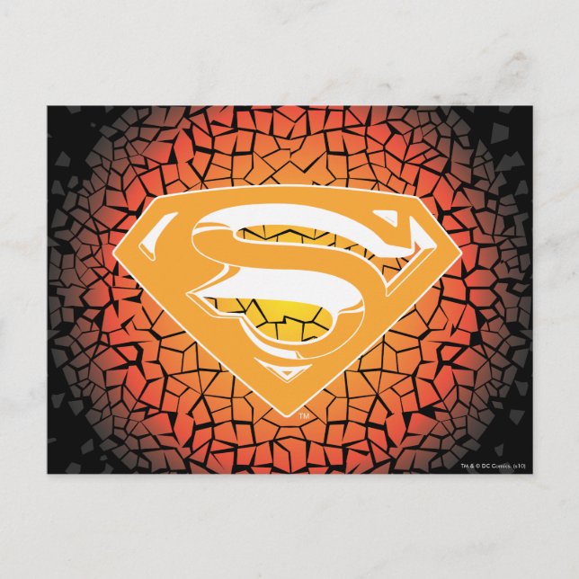 Superman Stylized | Logotyp för säcksäck Vykort (Framsida)