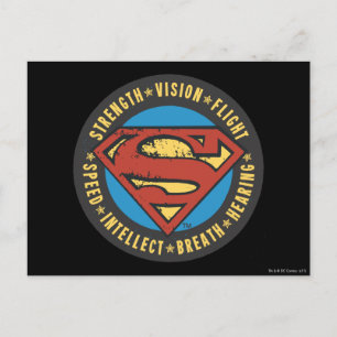 Superman Stylized   Logotyp för styrkevisionsflygn Vykort