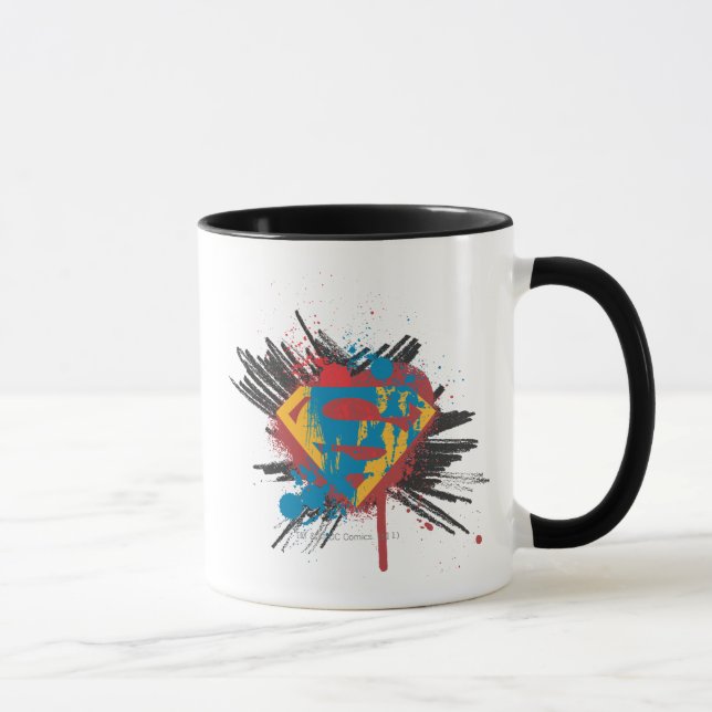 Superman Stylized | Platter-Logotyp Mugg (Höger)