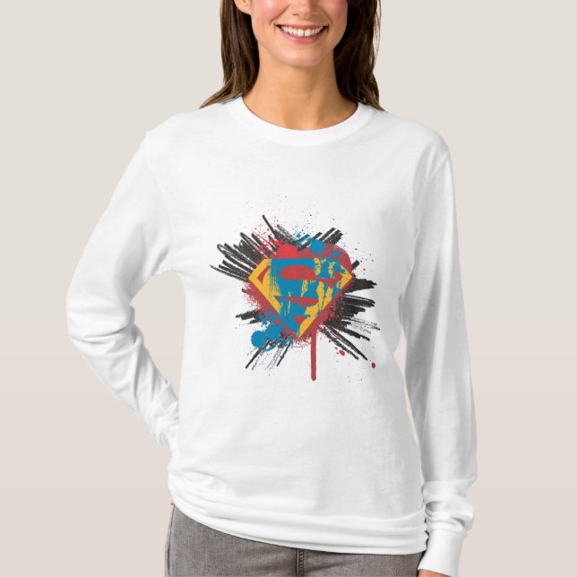 Superman Stylized | Platter-Logotyp T-shirt (Framsida)