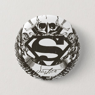 Superman Stylized   Rättsliga Logotyper Knapp