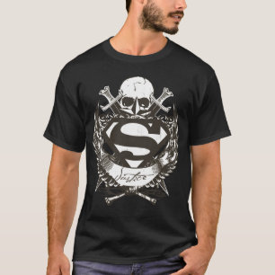 Superman Stylized Rättsliga Logotyper Tee Shirt