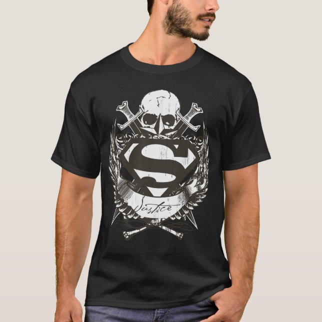 Superman Stylized | Rättsliga Logotyper Tee Shirt (Framsida)