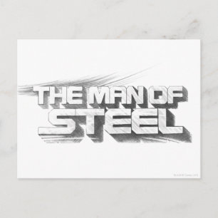 Superman Stylized   Stålmannen Teckning Logotyp Vykort