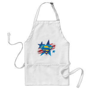 Superman Stylized STARS OCH STRIPES LOGOTYP Förkläde