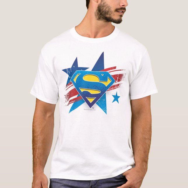 Superman Stylized | STARS OCH STRIPES LOGOTYP Tröja (Framsida)