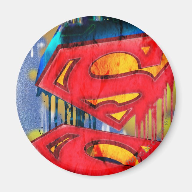 Superman Stylized | Urban Spraycolor-Logotyp Magnet (Framsidan)