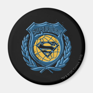 Superman Stylized Vapensköld med Global Logotyp Magnet