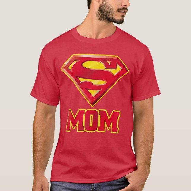 Superman Super Mamma present T Shirt (Framsida)