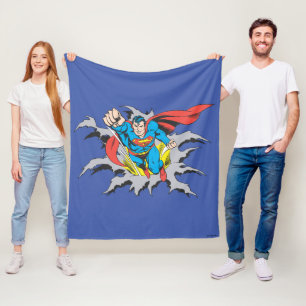 Superman Tårar Thru Fleecefilt