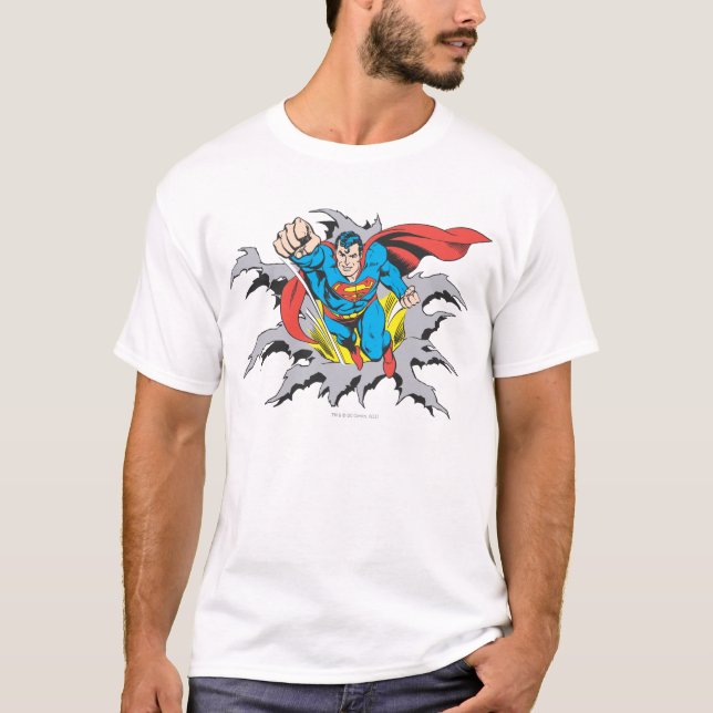 Superman Tårar Thru Tee Shirt (Framsida)