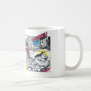Superman Tecknad Bok Collage Kaffemugg
