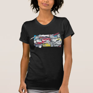 Superman Tecknad Bok Collage Tee