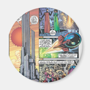 Superman Tecknad Panel - Clark's Ursprung Magnet