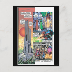 Superman Tecknad Panel - Clark's Ursprung Vykort