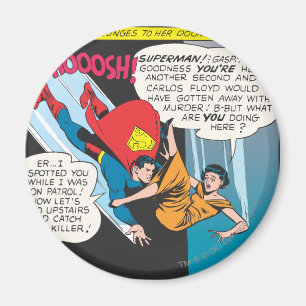 Superman Tecknad Panel - Lois Plungs Magnet