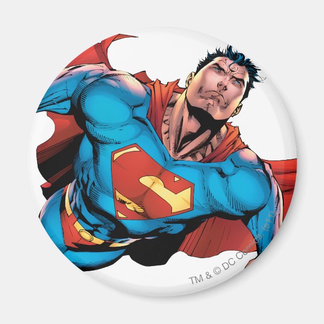Superman Tecknad Stil Magnet (Framsidan)