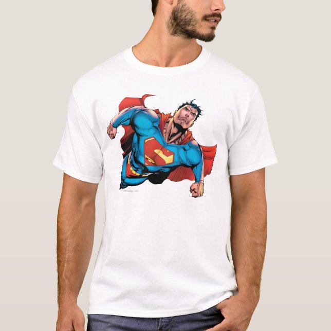 Superman Tecknad Stil T-shirt (Framsida)