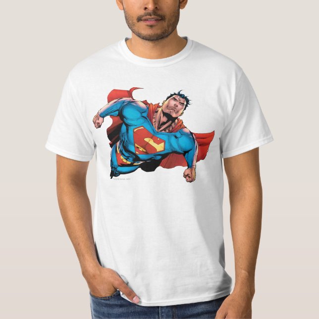 Superman Tecknad Stil T-shirt (Framsida)