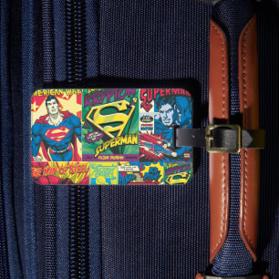 Superman Tecknad Strip Bagagebricka