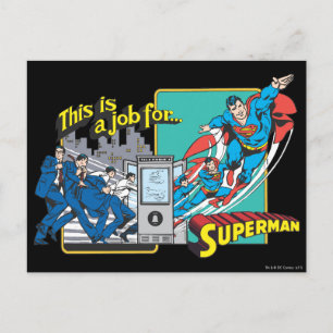 Superman Telefonkiosk Vykort