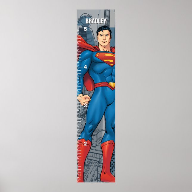 Superman | Tillväxtdiagram Poster (Framsidan)