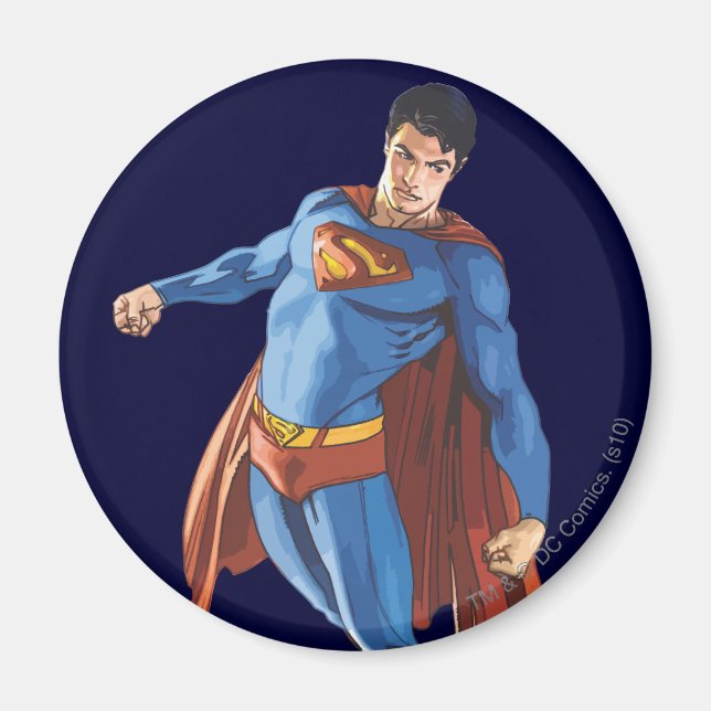 Superman Tittar ner Magnet (Framsidan)