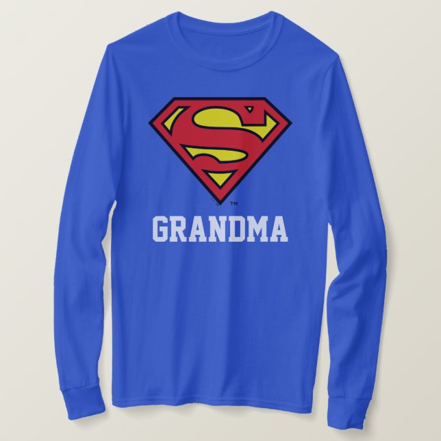 Superman| Toppen Grandma T Shirt (Design framsida)