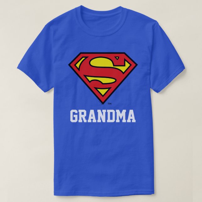 Superman| Toppen Grandma T Shirt (Design framsida)