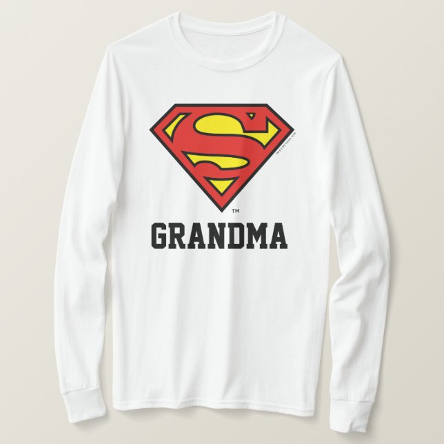 Superman| Toppen Grandma T Shirt (Design framsida)