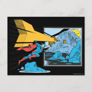 Superman Tunneling in till Sten Vykort