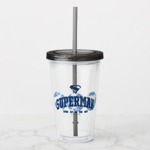 Superman tvärs över jorden take away mugg